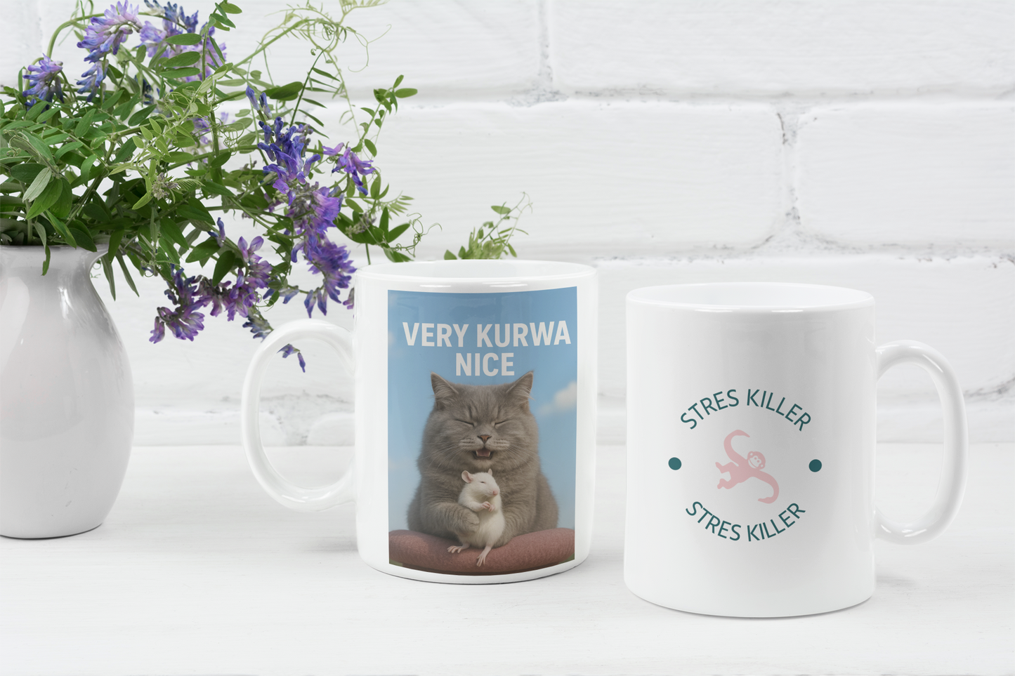 "Very kurwa nice" Kubek ceramiczny 325 ml