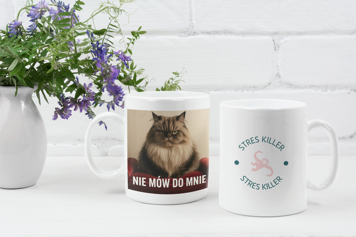 "Nie mów do mnie" Kubek ceramiczny 325 ml