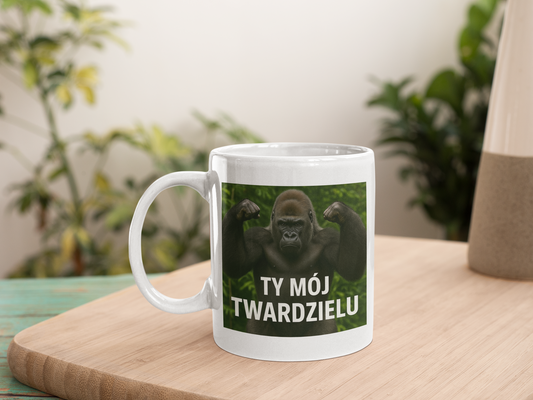 " Ty mój twardzielu" Kubek ceramiczny 325ml